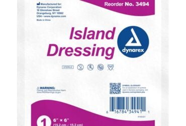 Dynarex 3494 Island Dressing Sterile 6 in. x 6 in. CS/150