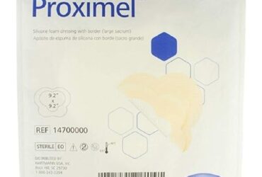 Hartmann USA 14700000 Silicone Foam Dressing Proximel™ 9-1/5 X 9-1/5 Inch Sacral Silicone Adhesive with Border Sterile BX/5