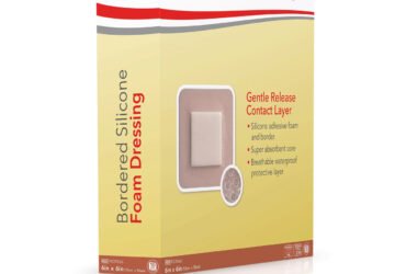 HealQu 9020566 Silicone Foam Dressing [Adhesive Border] 6 in. x 6 in. BX/10