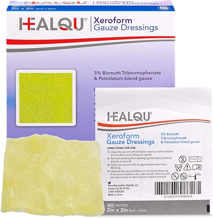 HealQu 9021002 Xeroform Gauze Dressing