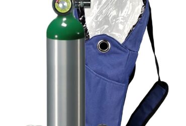 Portable Oxygen Cylinder Tank Kit with Shoulder Bag Holder - Oxy-Uni-Pak
