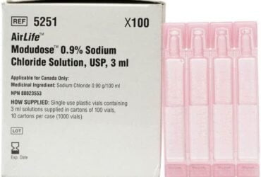 CareFusion 5251 AirLife Modudose Unit Dose Saline 3 ml. CS/10
