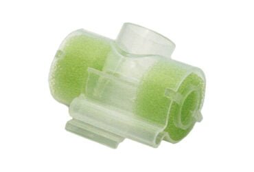 Vyaire 003014 HUMID HEAT MOISTURE EXCHANGERS HME >500-1000ML O2 SUPPLY PORT / DOOR STYLE SUCT PORT / T-COLLAR CONNECTOR FOAM FILTER CS/50