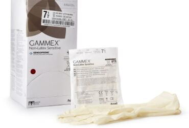 ANSELL V20277275 GAMMEX SENSITIVE NEOPRENE GLOVES, PF, SIZE 7.5 CS400