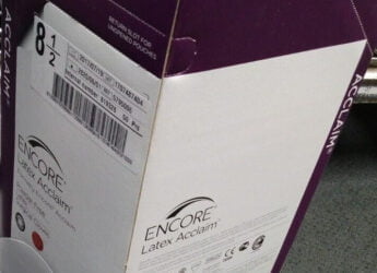 5795006 ANSELL ENCORE ACCLAIM LATEX, PF, SURG GLOVE, SZ 8.5,CS200