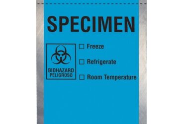 Action Health CCST69BL 6W x 9H, Econo-Zip Color Specimen Bags CS/1000