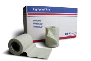 76954	BSN LIGHTPLAST PRO ATHLETIC TAPE, 2"X5YD, WHITE, CS24