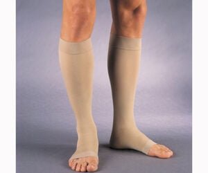 BSN MEDICAL 114629 JOBST RELIEF KNEE HIGH 20-30 STOCKINGS, OPEN TOE BEIGE, XL