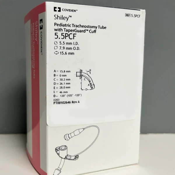 Shiley 5.5PCF Pediatric Trach with TaperGuard Cuffed 5.5 mm