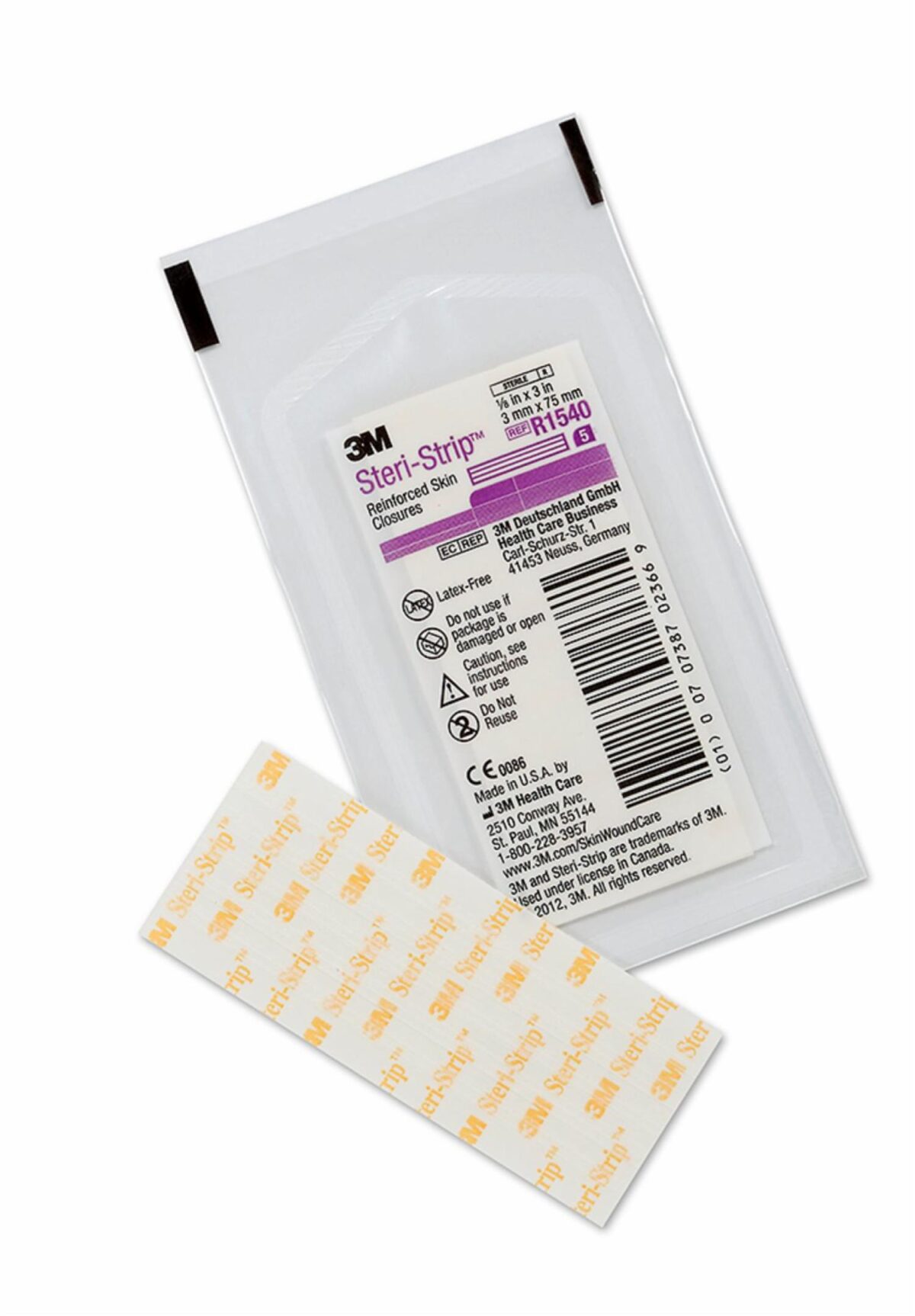 steri strip reinforced adhesive skin closures r1540