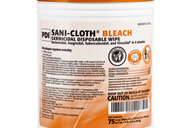 P84172	PDI SANICLOTH WIPES,6x5, BLEACH, DISPOSABLE	CS12