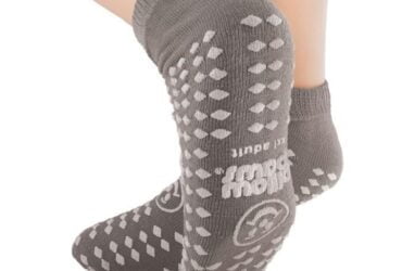 1098-001 PRINCIPLE PILLOW PAWS DOUBLE IMPRINT TERRIES SLIPPER SOCKS CS48