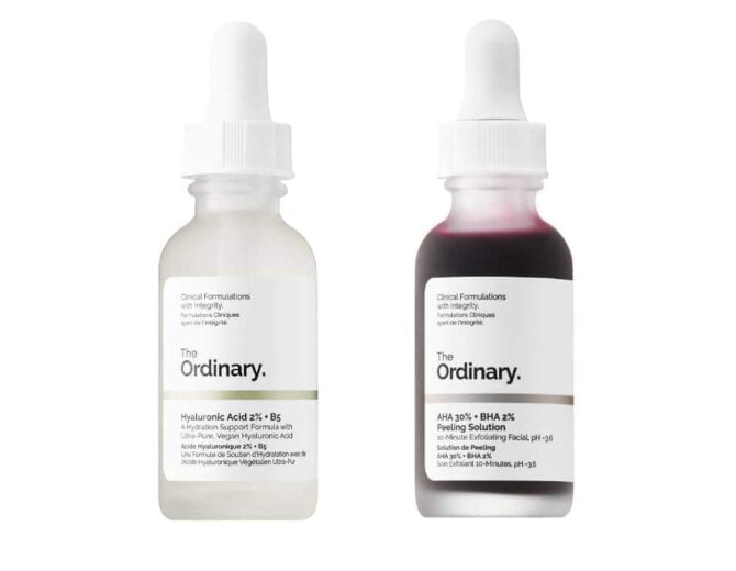 The Ordinary Peeling Solution And Hyaluronic Face Serum! AHA 30% + BHA 2%, Hyaluronic Acid 2% + B5!