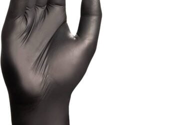 44759 HALYARD BLACK FIRE NITRILE EXAM GLOVES, XL, CS1400