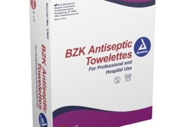 DYNAREX 1303 TOWELETTE INDIVIDUAL PK ANTISEP BZK, SCENTED CS1000
