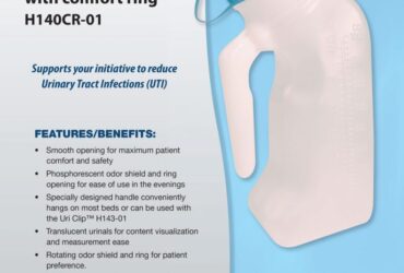 INTEPLAST H140CR-01 MALE URINAL W/ COMFORT RING CS50