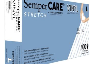 SCVNP104	SEMPERMED SEMPERCARE VINYL EXAM GLOVE, PF, SZ L, CS1000