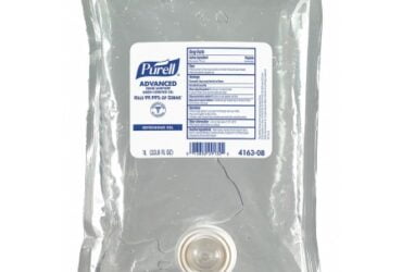 GOJO 4163-08 PURELL ADVANCED HAND SANITIZER GEL, 1000ML, CS8