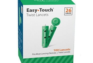 Easy Touch 26g Twist Lancet – 100/bx