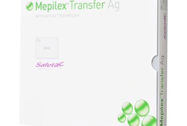 394890 MEPILEX TRANSFER AG 6” X 8” ANTIMICROBIAL SOFT SILICONE