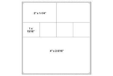 PRECISION DYNAMICS CORP LDWHP117 DIRECT THERMAL LABEL PAPER, 4x4.5", WHITE CS2