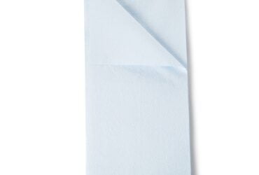 980929	TIDI POLY BACKED TISSUE DRAPE SHEET, HEAVY WEIGHT,40x90"