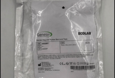 ECOLAB Banded Bag with Rubber Band and Tape 63630RT