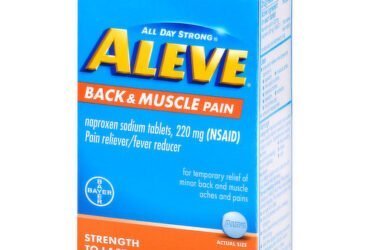 R914 Aleve Back & Muscle Pain 220mg Tablets 24ct