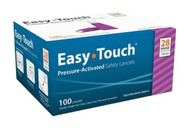 ETSLP28 Easy Touch Pressure Activated Safety Lancets 28G 1.88MM Purple (828081)