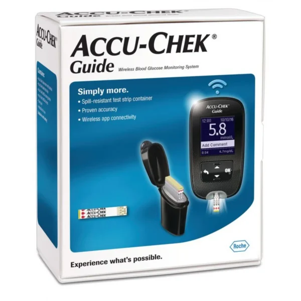 GUIDEMTR Accu-Chek Guide Meter Kit Includes FastClix lancing Device with 6 Lancets(1 Drum)