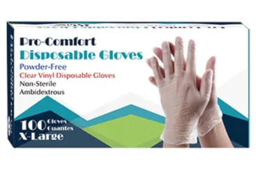 7300H Pro Comfort Vinyl Disposable Gloves X-Large