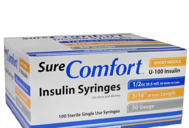 22-6005 Allison Medical Sure Comfort Syringe Pack of 2