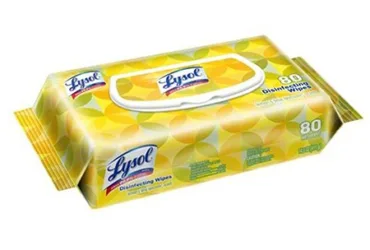99716 Lysol 80ct Lemon Lime Disinfectant Wipes Soft Pack, Pack of 2