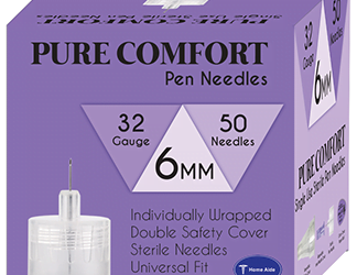 5533HA Home Aide Pure Comfort Pen Needles 32G 6mm 50cnt Pack of 2