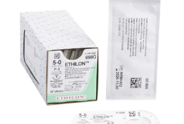 J & J HEALTHCARE	698G	SUTURE, ETHLON BLK MONO 5-0  18" P-3 (12/BX)