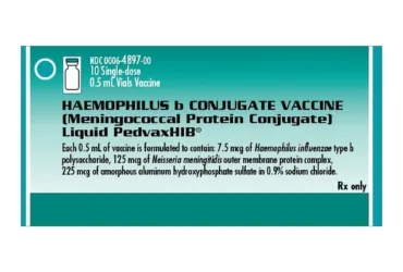 MERCK	6489700	PEDVAXHIB, VL 0.5ML (10/BX)