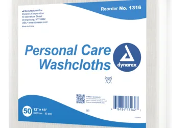 1316 Dynarex Dry Wash Cloth 12 x 13In 16/50 Cs