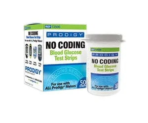 Prodigy No Coding Test Strips 3m, For use with all Prodigy meters
