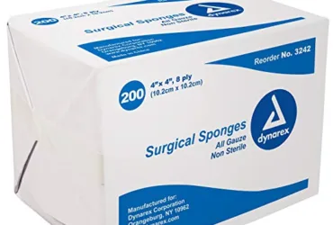 3264 Dynarex Gauze Sponge N/S 4×4 8 Ply- Economy – 20/200