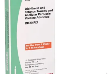 GLAXOSMITHKLINE	58160081052	INFANRIX, SYR 25-58-10MG/0.5ML 0.5ML (10/PK)
