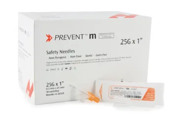 MCKESSON MEDSURG 26559 NEEDLE, SAFETY PREVENT M 25GX1" (50/BX 10BX/CS)