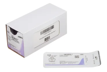 J & J HEALTHCARE	J496G	SUTURE, VICRYL UD BR CT 4-0  18" PS2 (12/BX)