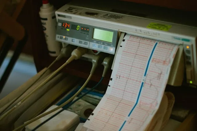 ECG from a conventional ECG machine