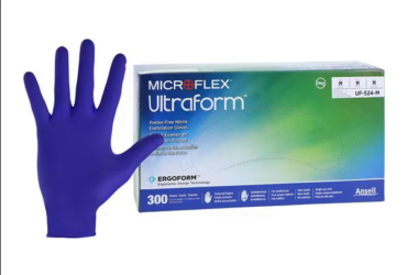 UF-524-M Ultraform Nitrile Exam Gloves Medium Cobalt Blue Non-Sterile