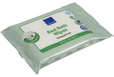 491918 Bed Bath Wipes - Biodegradable/Microwave 160/CS