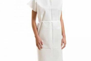 44506 Apex Exam Gown 30 in x 42 in White Small Disposable 50/Ca