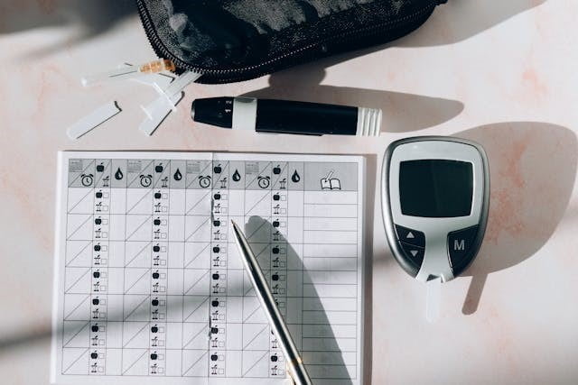 Measuring blood glucose levels using the glucometer and test strips