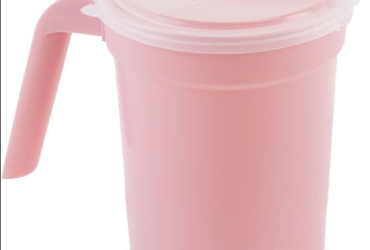 INTEPLAST H222-10 DELUXE WATER PITCHER W/ LID, ROSE 100CS