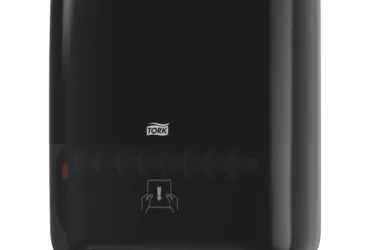 5510282 DISP TOWEL HAND ROLL UNIV BLK PLASTIC