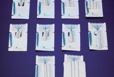 DEROYAL INDUSTRIES 30-058 STERILE RAYON NEURO SPONGES,3/4' x 3/4" PATTIES 20CS